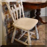 F70. Set of 4 white painted chairs. 